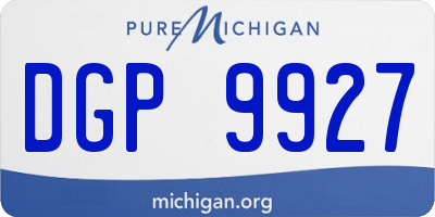 MI license plate DGP9927