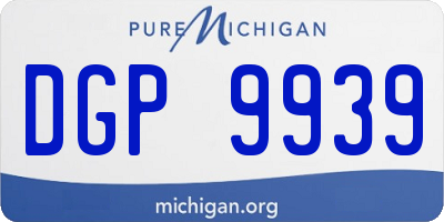 MI license plate DGP9939
