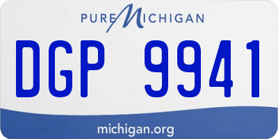 MI license plate DGP9941