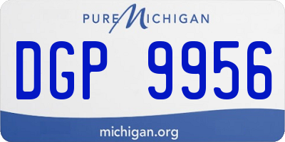 MI license plate DGP9956