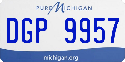 MI license plate DGP9957