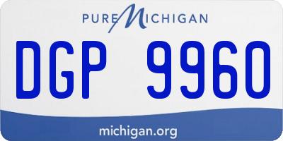 MI license plate DGP9960
