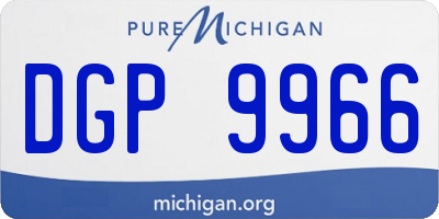 MI license plate DGP9966
