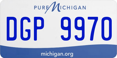 MI license plate DGP9970