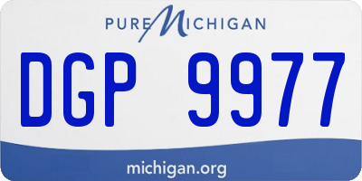 MI license plate DGP9977