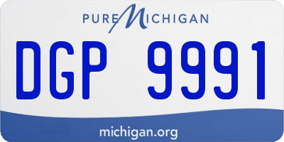 MI license plate DGP9991