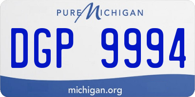 MI license plate DGP9994