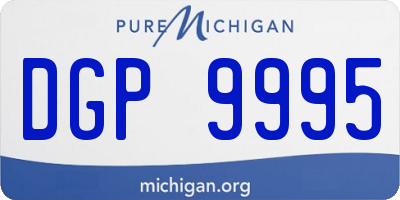 MI license plate DGP9995