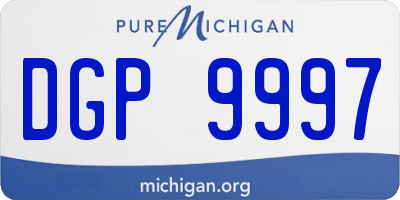 MI license plate DGP9997
