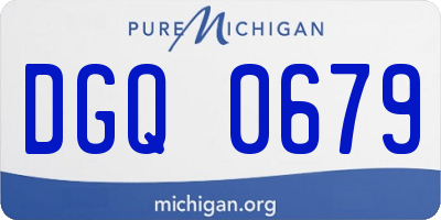 MI license plate DGQ0679