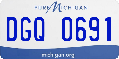 MI license plate DGQ0691