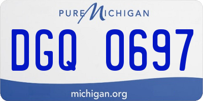 MI license plate DGQ0697