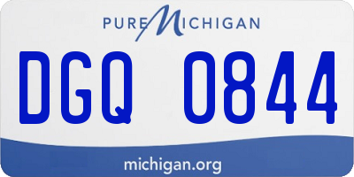 MI license plate DGQ0844