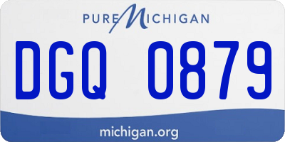 MI license plate DGQ0879