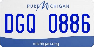 MI license plate DGQ0886