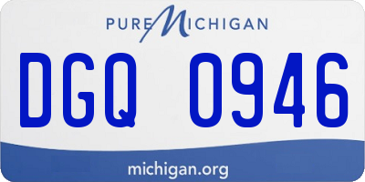 MI license plate DGQ0946