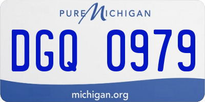 MI license plate DGQ0979