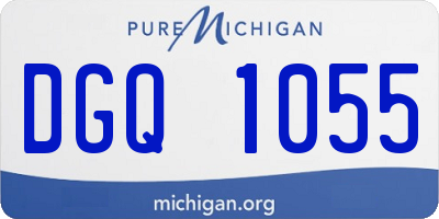 MI license plate DGQ1055
