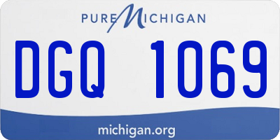 MI license plate DGQ1069