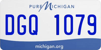 MI license plate DGQ1079