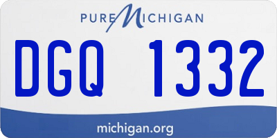 MI license plate DGQ1332