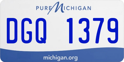 MI license plate DGQ1379