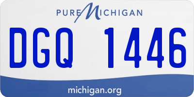 MI license plate DGQ1446