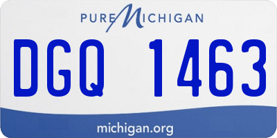 MI license plate DGQ1463