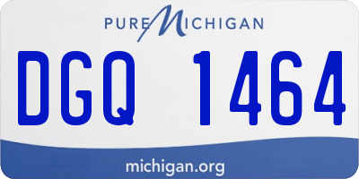 MI license plate DGQ1464