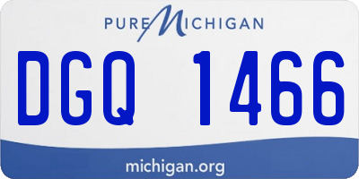 MI license plate DGQ1466