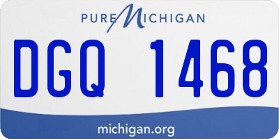 MI license plate DGQ1468
