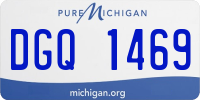 MI license plate DGQ1469