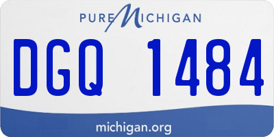 MI license plate DGQ1484