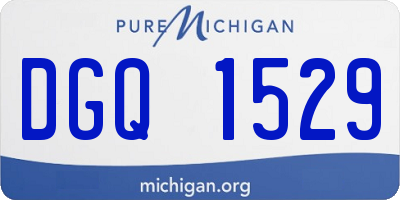 MI license plate DGQ1529