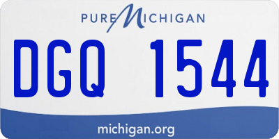 MI license plate DGQ1544