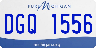 MI license plate DGQ1556