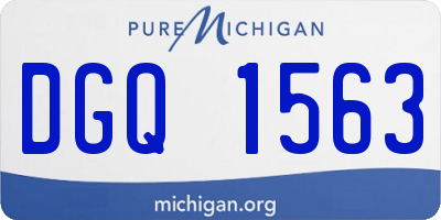 MI license plate DGQ1563