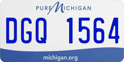 MI license plate DGQ1564