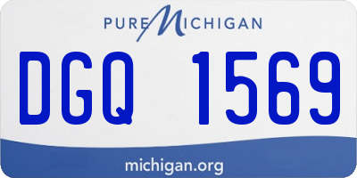 MI license plate DGQ1569