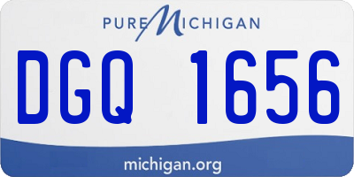MI license plate DGQ1656