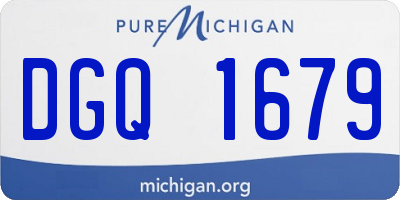 MI license plate DGQ1679