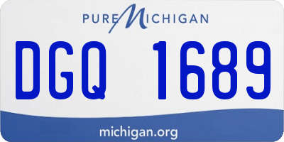 MI license plate DGQ1689