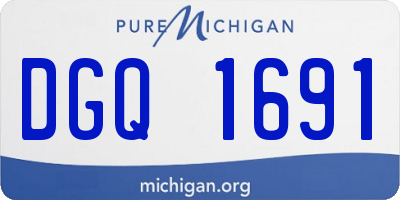 MI license plate DGQ1691