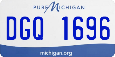 MI license plate DGQ1696