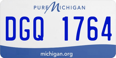MI license plate DGQ1764