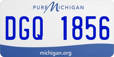 MI license plate DGQ1856