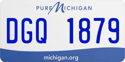 MI license plate DGQ1879