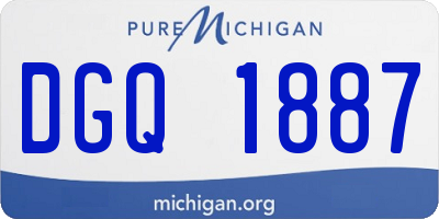 MI license plate DGQ1887
