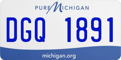 MI license plate DGQ1891