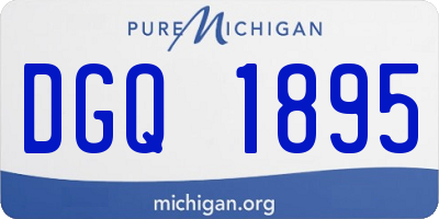 MI license plate DGQ1895